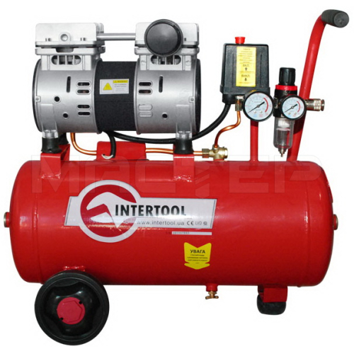 Поршневой безмасляный компрессор Intertool PT-0022, фото 1, цена